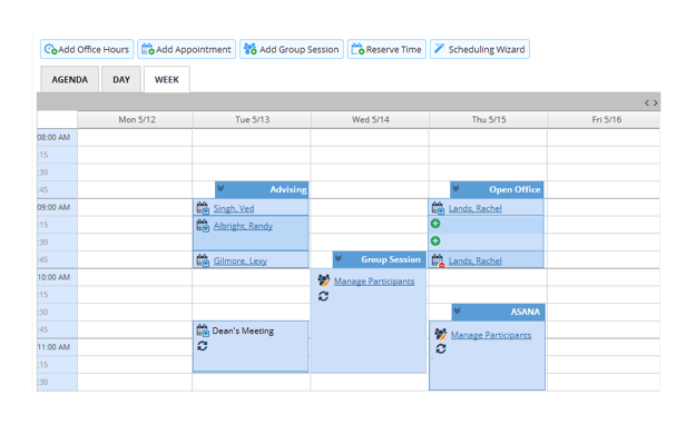 vendor calendar screenshot